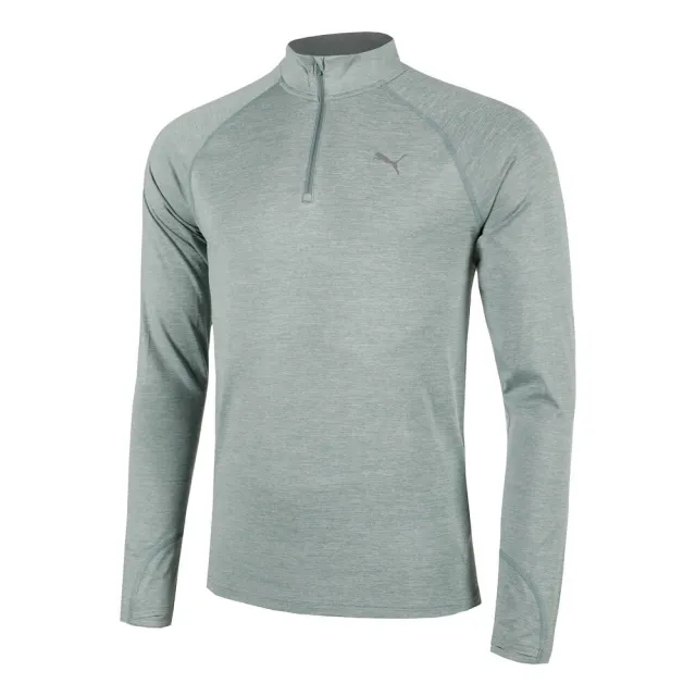 Puma Velocity Cloudspun 1/4 Zip Longsleeve Running Shirt Men - Green