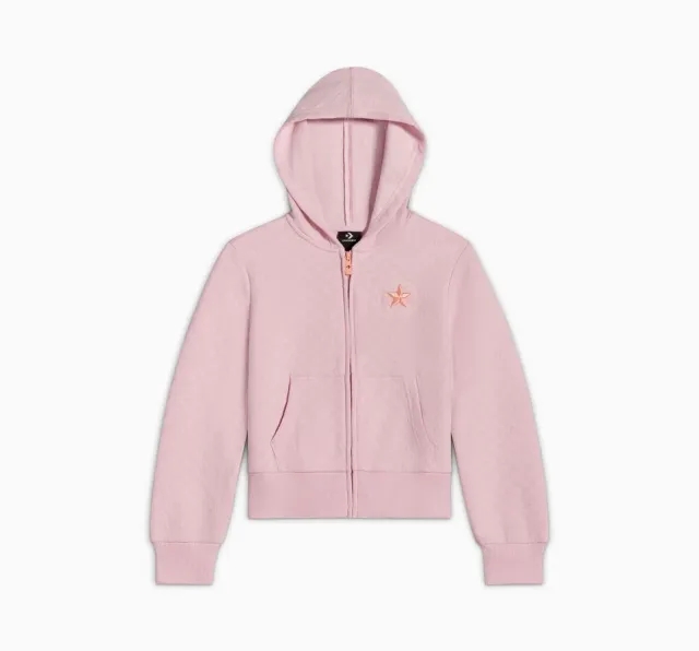 Converse Pointelle Full Zip Hoodie -