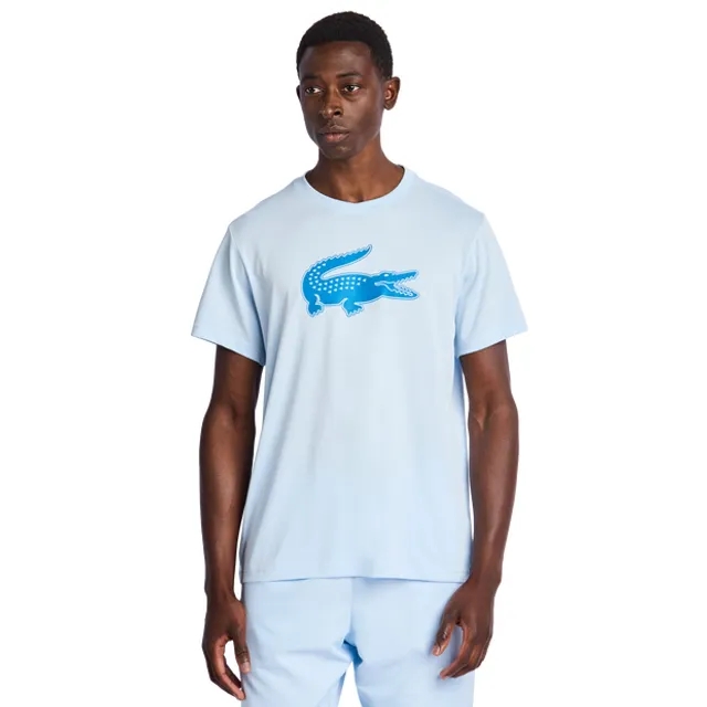 Lacoste Ultra Dry XXL Logo Sport T-shirt - Light Blue / Blue