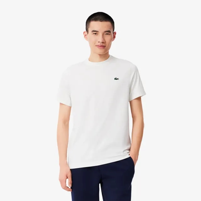 Lacoste UV Protect Lightweight Stretch Sport T-Shirt - White
