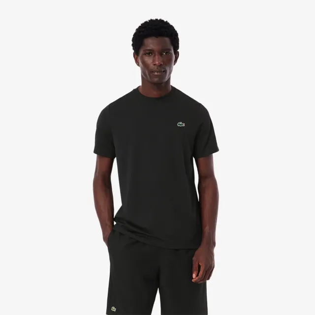 Lacoste UV Protect Lightweight Stretch Sport T-Shirt - Black