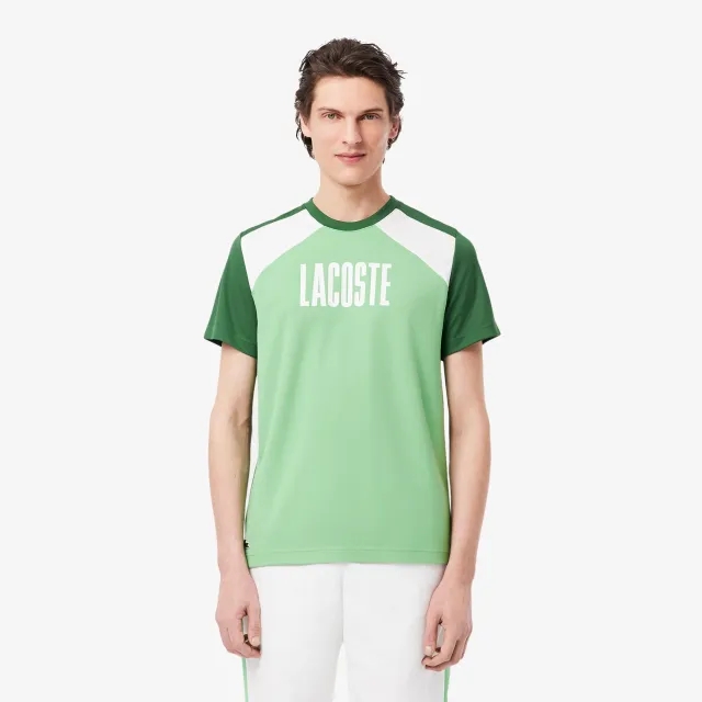 Lacoste Sport Colour-Block T-shirt - Green / White
