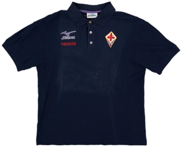 2001-02 Fiorentina Mizuno Polo Shirt - 5/10 - (L)