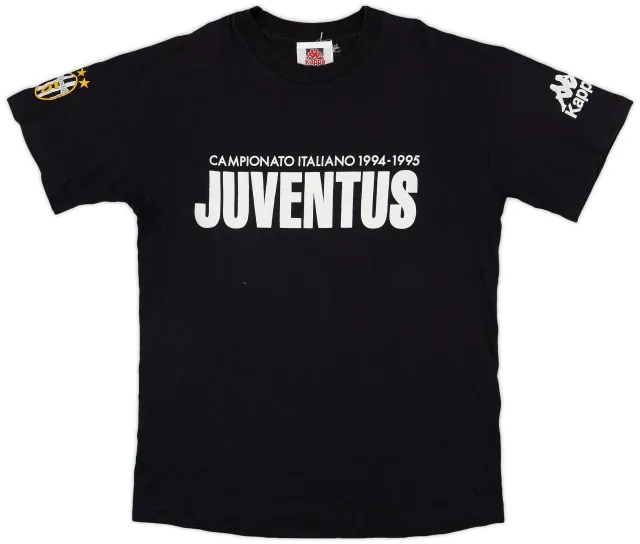 1994-95 Juventus 'Campionato Italiano' Kappa Graphic Tee - 8/10 - (L)