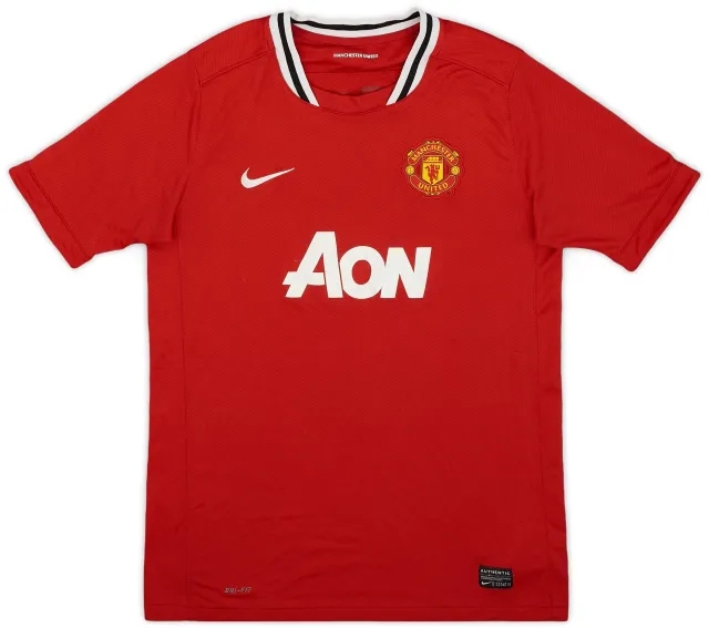 Nike 2011-12 Manchester United Home Shirt - 8/10 - (XL.Boys)