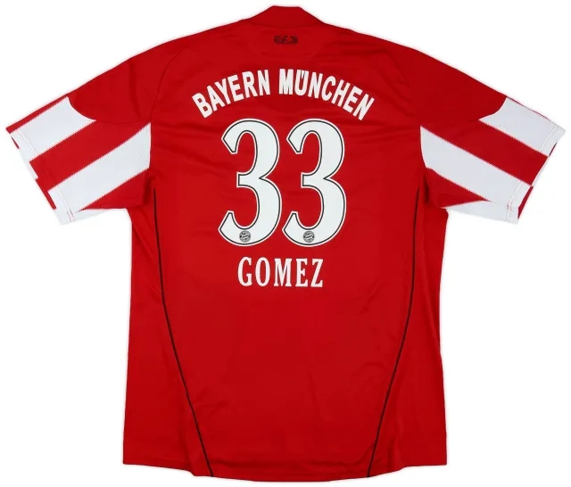 adidas 2010-11 Bayern Munich Home Shirt Gomez #33 - 5/10 - (XL)