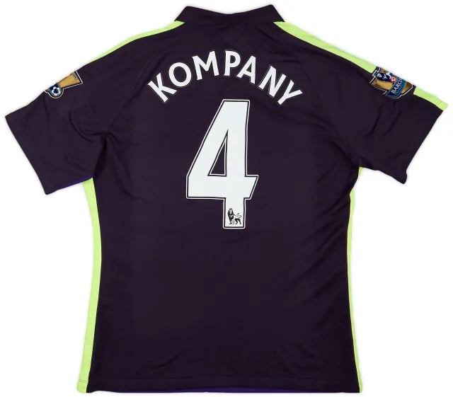 Nike 2014-15 Manchester City Authentic Third Shirt Kompany #4 - 8/10 - (XL)