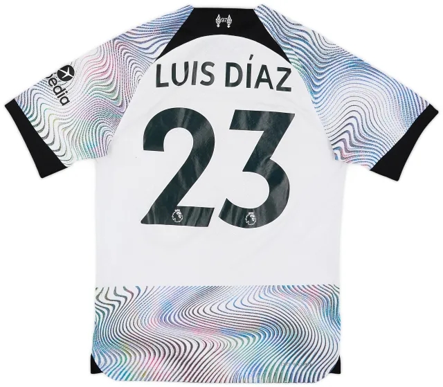 Nike 2022-23 Liverpool Authentic Away Shirt Luis Diaz #23 - 7/10 - (S)