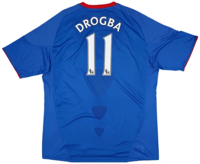 adidas 2010-11 Chelsea Home Shirt Drogba #11 (XXL)