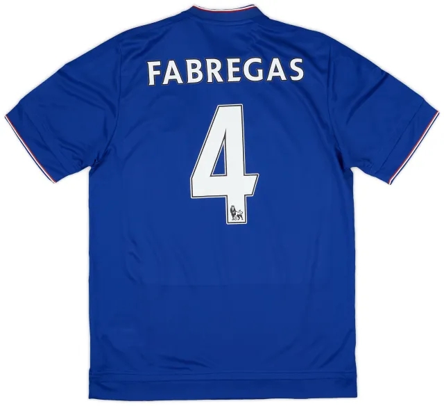 adidas 2015-16 Chelsea Home Shirt Fabregas #4 (M)