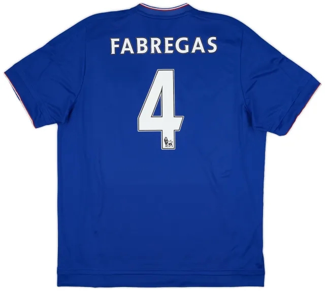 adidas 2015-16 Chelsea Home Shirt Fabregas #4 (XL)