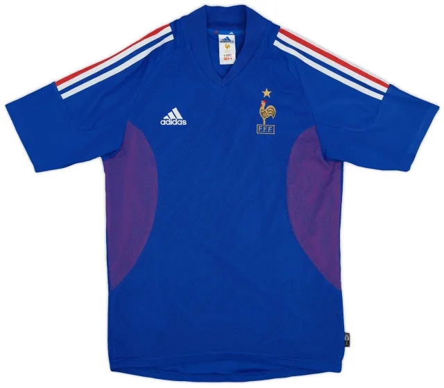 adidas 2002-04 France Home Shirt - 5/10 - (S)