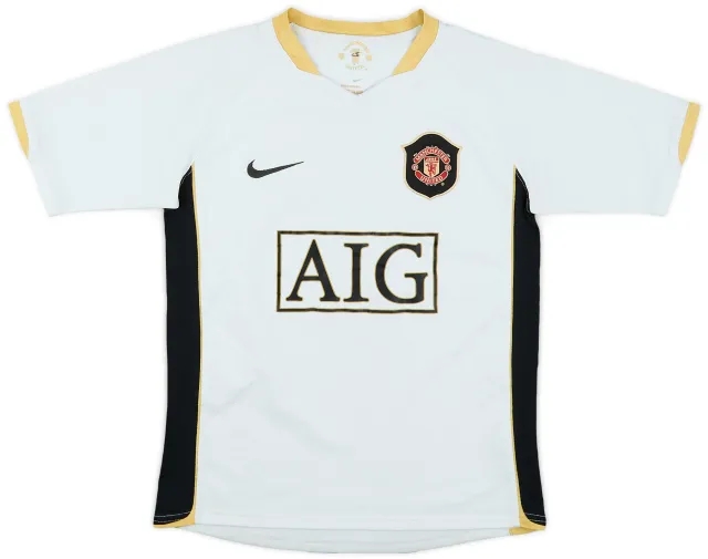 Nike 2006-08 Manchester United Away Shirt - 7/10 - (M.Boys)