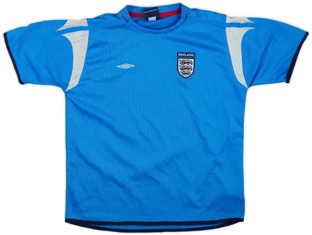 2004-05 England Umbro Training Shirt - 7/10 - (XL.Boys)