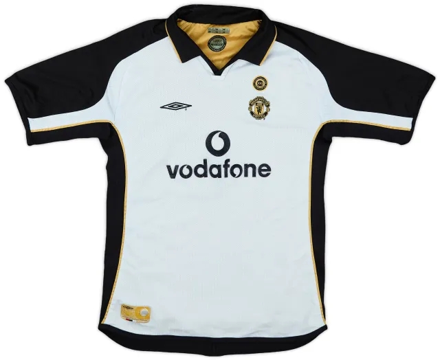 Umbro 2001-02 Manchester United Centenary Away/Third Shirt - 6/10 - (L.Boys)