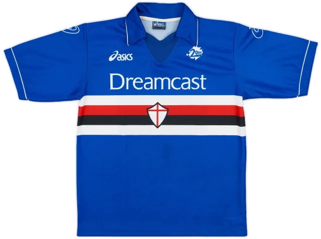Asics 1999-00 Sampdoria Home Shirt - 8/10 - (XL.Boys)
