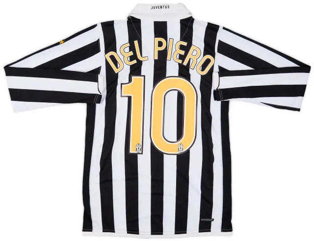 Nike 2006-07 Juventus Home L/S Shirt Del Piero #10 - 8/10 - (S)