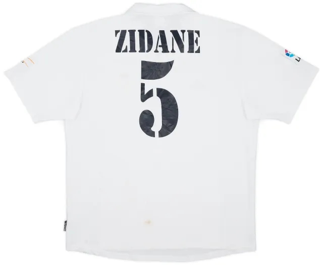 adidas 2002-03 Real Madrid Centenary Home Shirt Zidane #5 - 4/10 - (L)