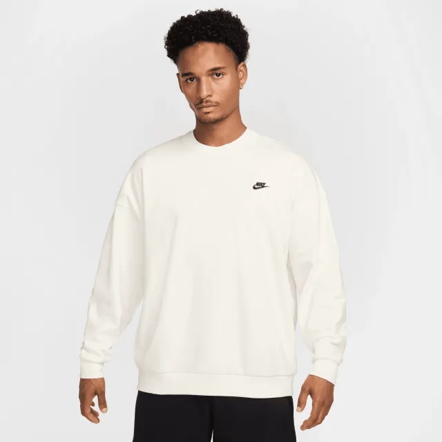 Nike Club Men Sweatshirts - White