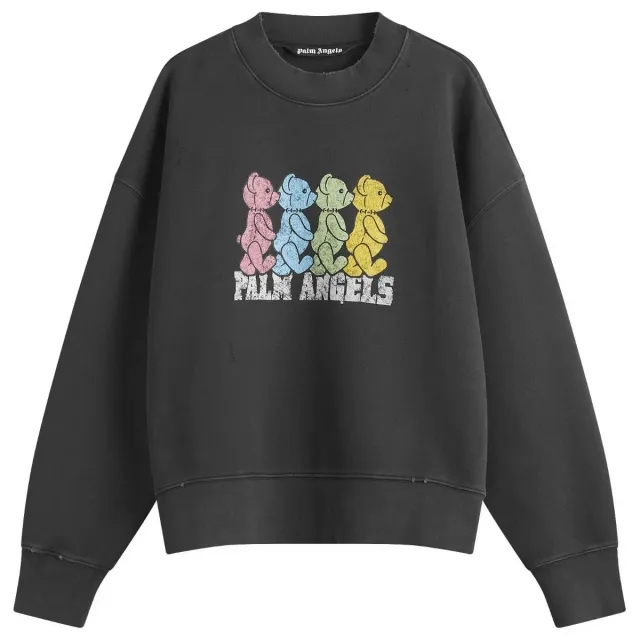 Palm Angels Men's Crossroad Bears Crew Sweat Multicolor