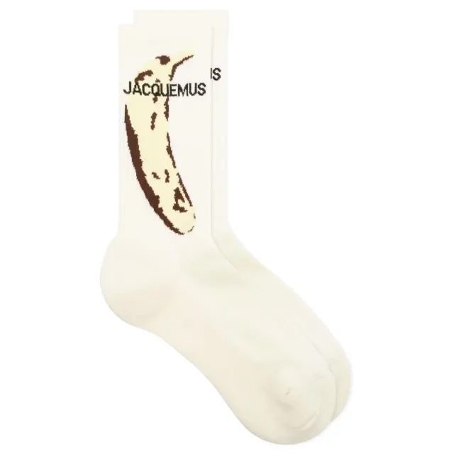 Jacquemus Men's Banana Socks Banana Print Yellow