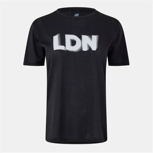 New Balance Womens London Marathon Graphic Athletics T Shirt