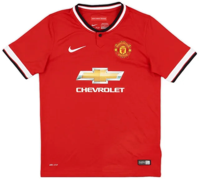 Nike 2014-15 Manchester United Home Shirt - 7/10 - (L.Boys)