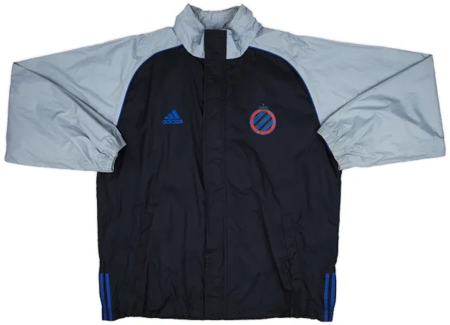 2002-03 Club Brugge adidas Hooded Rain Jacket - 8/10 - (XL)
