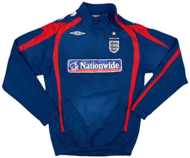 2007-08 England Umbro 1/4 Zip Drill Top - 8/10 - (S)