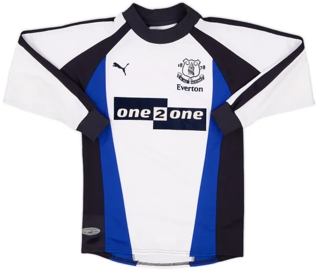 Umbro 2000-01 Everton GK Shirt - 7/10 - (L.Boys)