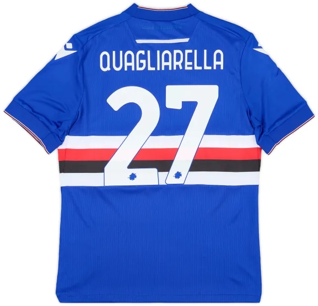 Macron 2022-23 Sampdoria Home Shirt Quagliarella #27 (L)