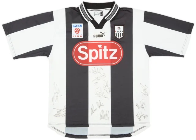 Puma 1999-00 LASK Linz Signed Home Shirt - 8/10 - (S)