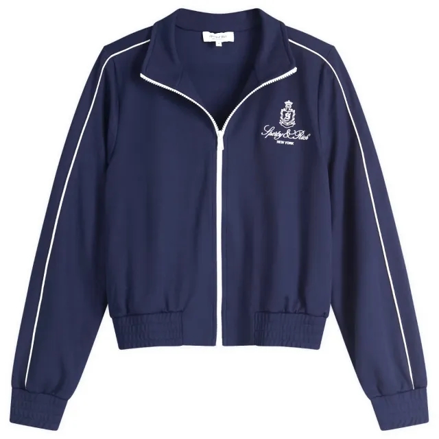 Sporty & Rich Women's Vendome Track Jacket Navy White
