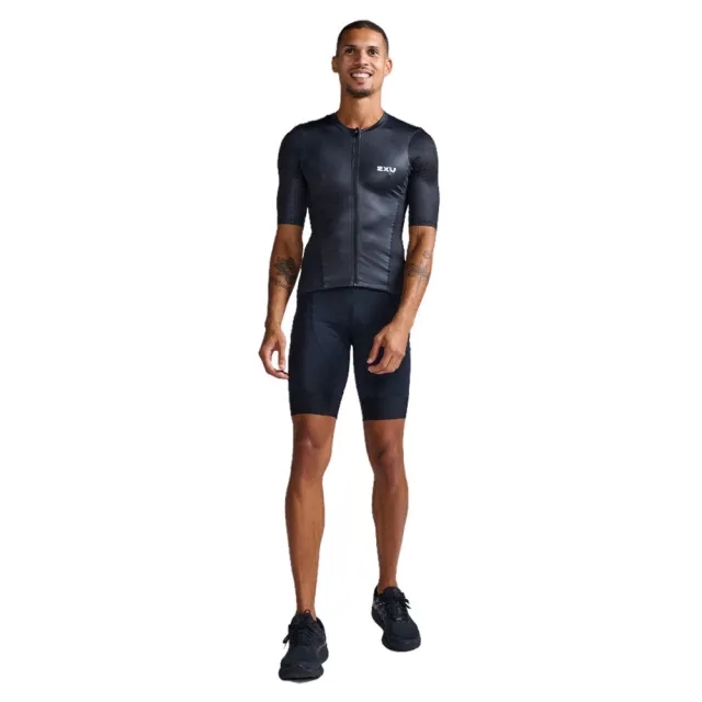2xu Aero Hex Tri Short Sleeve Trisuit