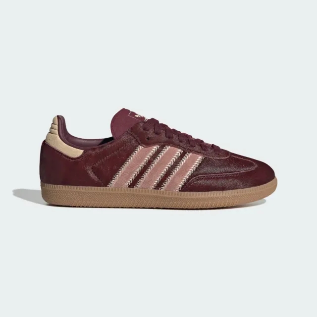adidas Samba Og 'Ponyhair' Sneaker - Sand Strata/Maroon/Warm Clay