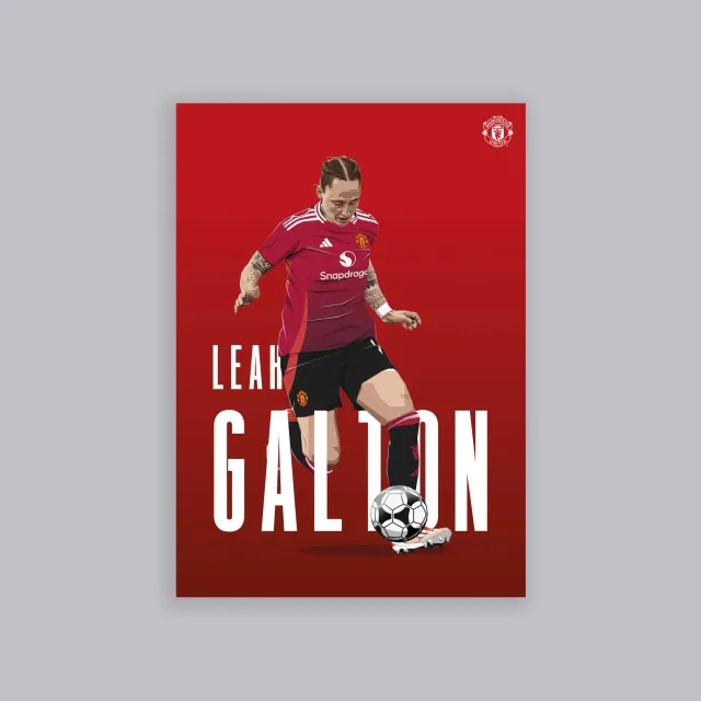 Champion Manchester United Galton Illustrated A2 Poster