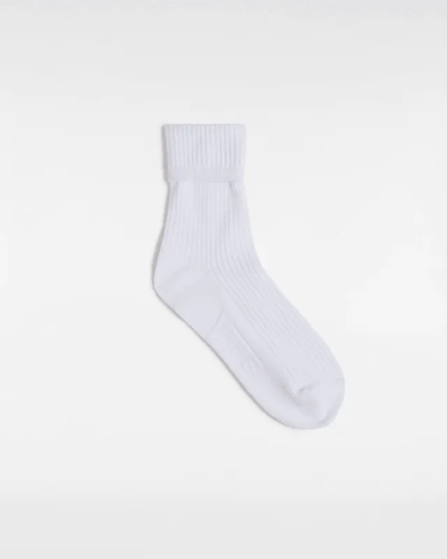Vans - Cuff It Half Crew Socks (1 Pair), Woman, White