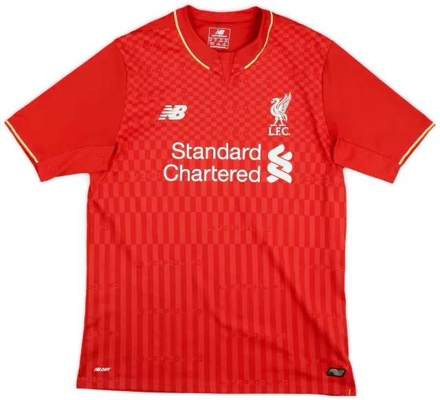 NewBalance 2015-16 Liverpool Home Shirt - 8/10 - (XL.Boys)