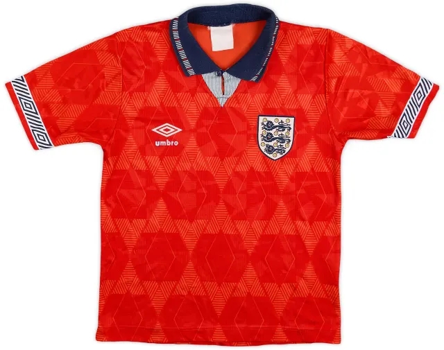 Umbro 1990-93 England Away Shirt - 8/10 - (L.Boys)