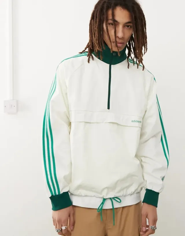 Adidas Originals Sport Pullover In White