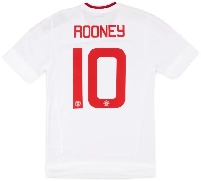 adidas 2015-16 Manchester United Player Issue Away Shirt Rooney #10 (S/M)