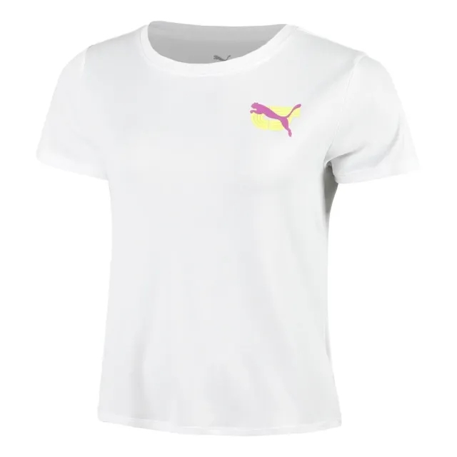 Puma Graphics Running Illustration Tee Running Shirt Women - White