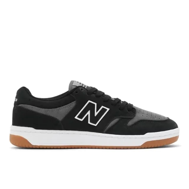 New Balance Men's NB Numeric 480 in Black/Grey Suede/Mesh