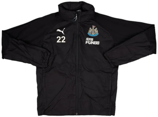 2017-18 Newcastle Puma Player Issue Hooded Rain Jacket #22 - 8/10 - (M)