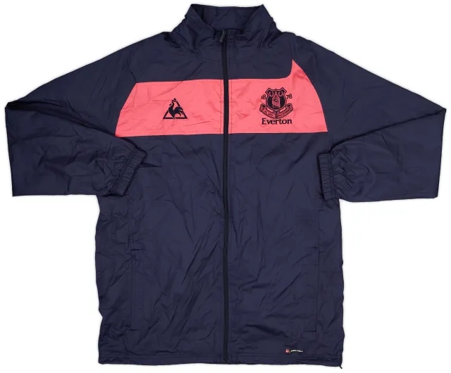 2010-11 Everton Umbro Hooded Rain Jacket - 9/10 - (L)