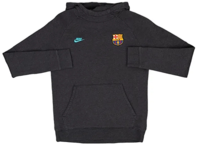 2019-20 Barcelona Nike Hooded Sweat Top - 8/10 - (L.Boys)