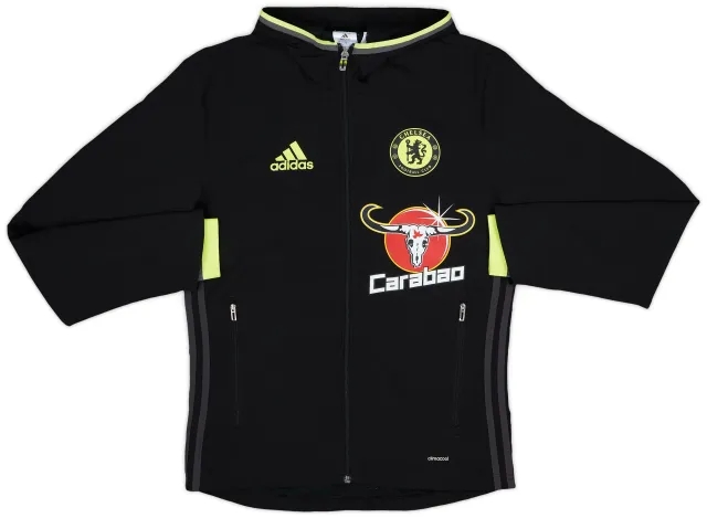 2016-17 Chelsea adidas Hooded Track Jacket - 10/10 - (XS)