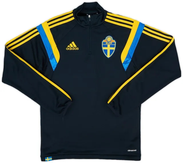 2014-15 Sweden adidas 1/4 Zip Drill Top - 10/10 - (S)