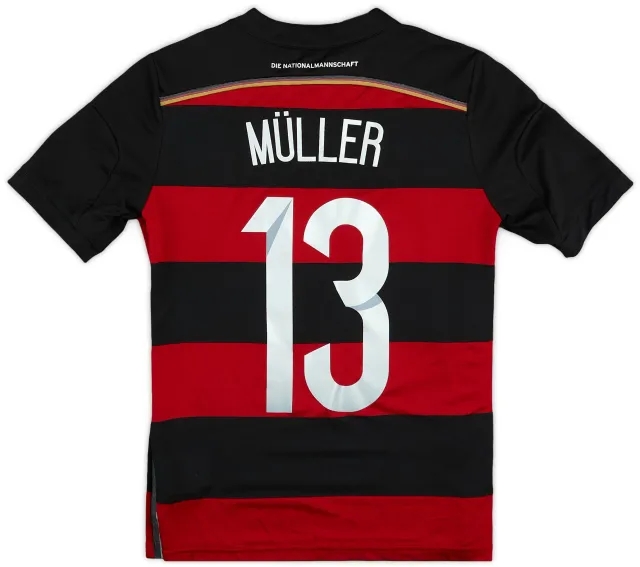 adidas 2014-15 Germany Away Shirt Muller #13 - 8/10 - (L.Boys)