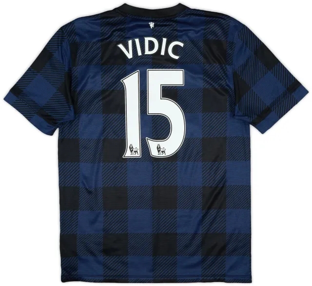 Nike 2013-14 Manchester United Away Shirt Vidic #15 - 7/10 - (M)